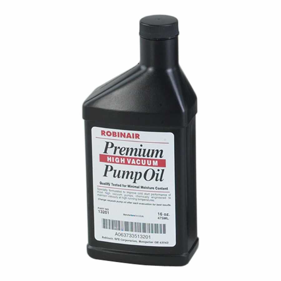 Premium High Vacuum Pump Oil 16 Oz 12/Case