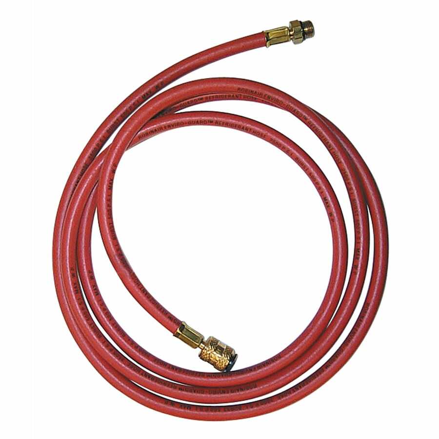Red Charging Hose For R-134a - 96 In