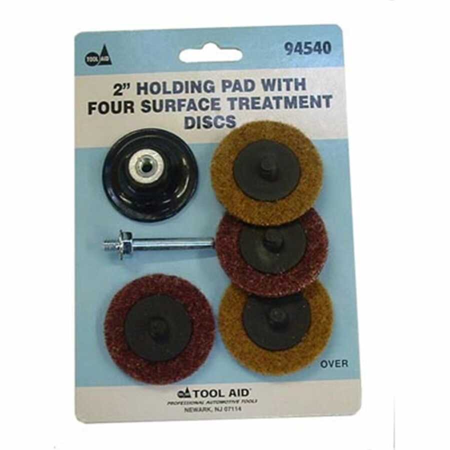 2" Holding Pad with Four Surface Treatment Disc