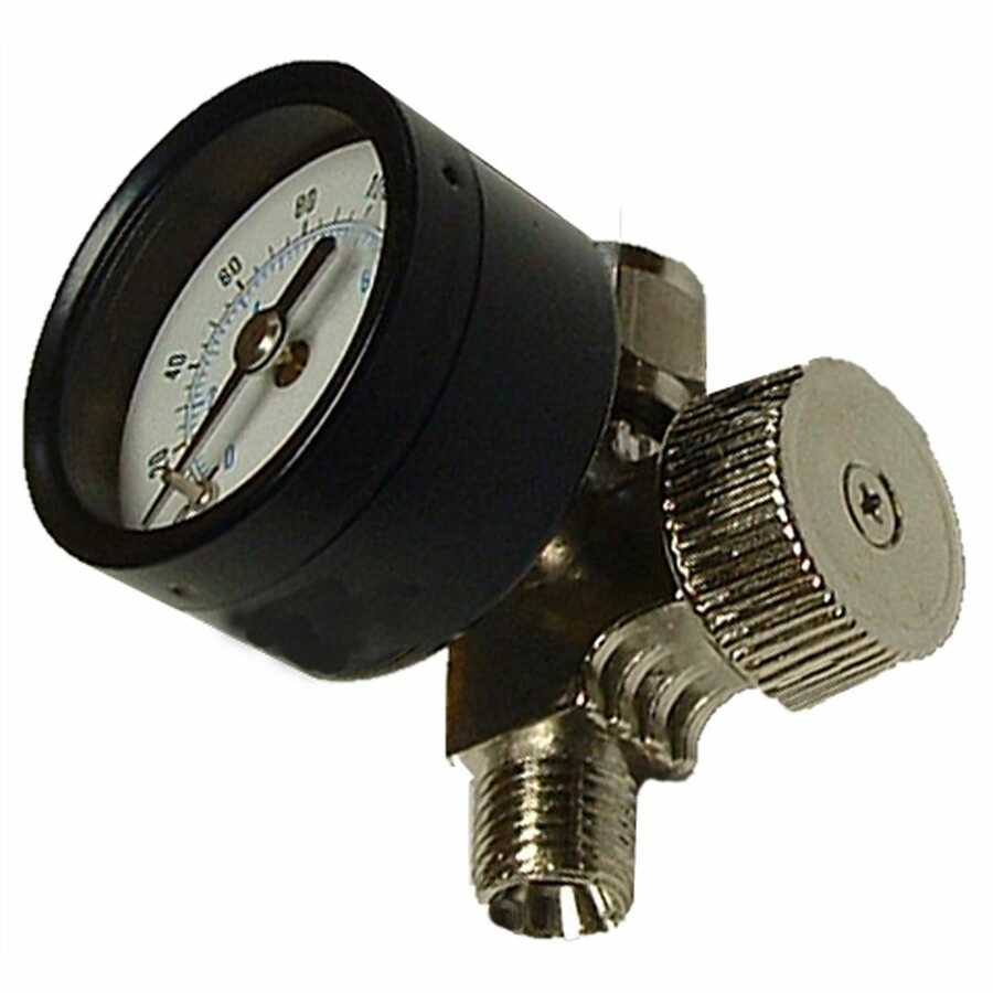 Air Adjustment Valve For Paint Spraying w/Gage