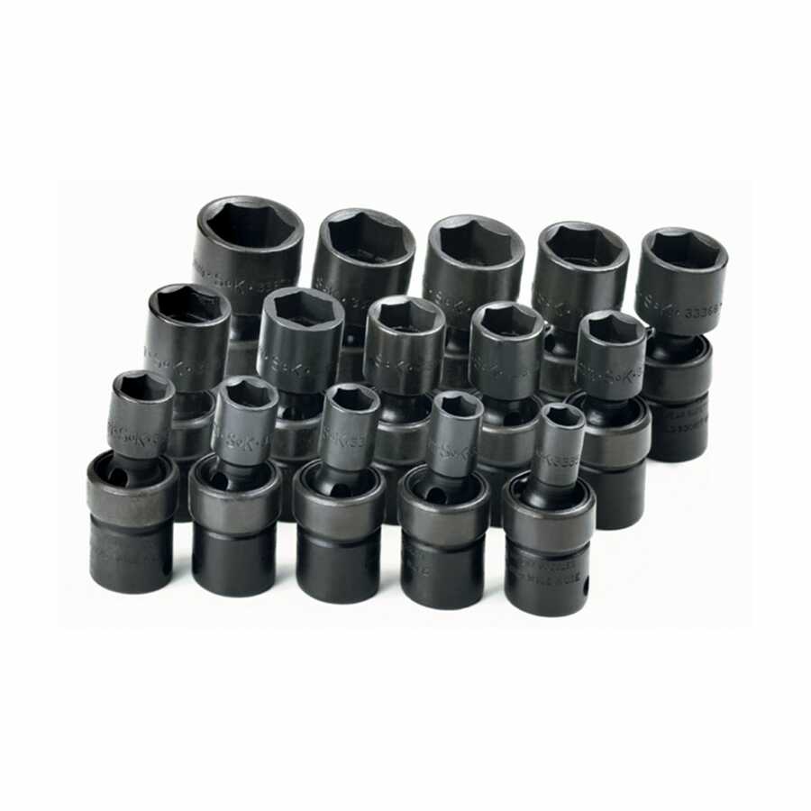 3/8 In Drive 6 Point Swivel Universal Flex Metric Impact Socket