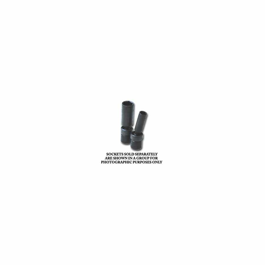 3/8 In Drive 6 Pt Deep Swivel Metric Impact Socket - 14mm