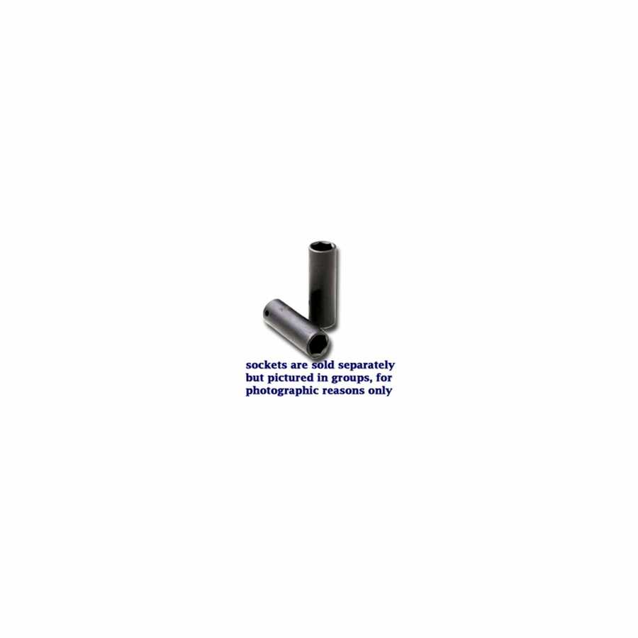 1/2 In Dr Axle Nut 6 Pt Deep Metric Impact Socket - 33mm