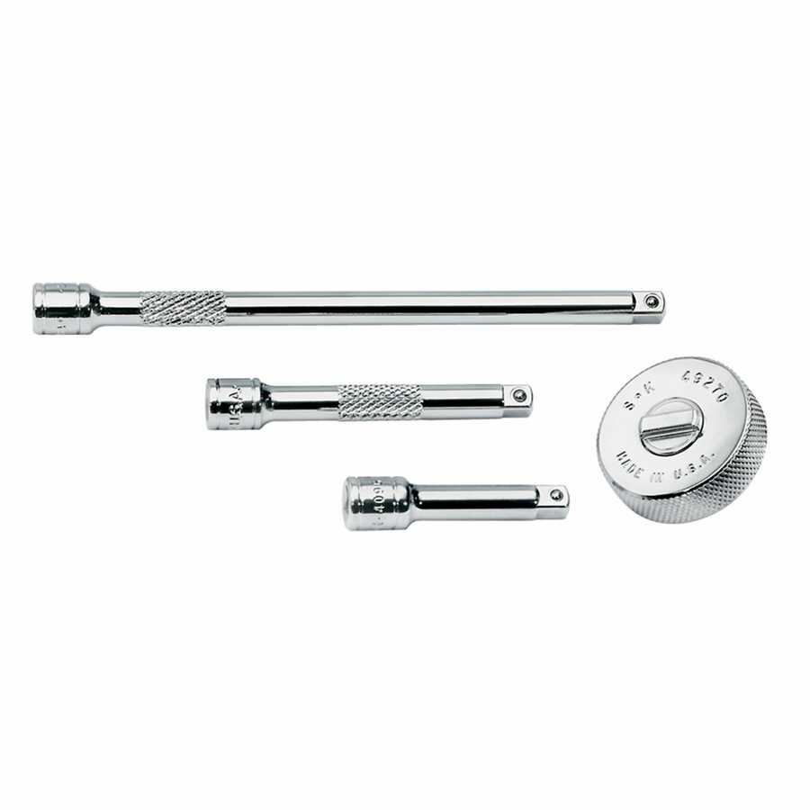 1/4 In Drive Thumbwheel Ratchet w/ 3 Extensions