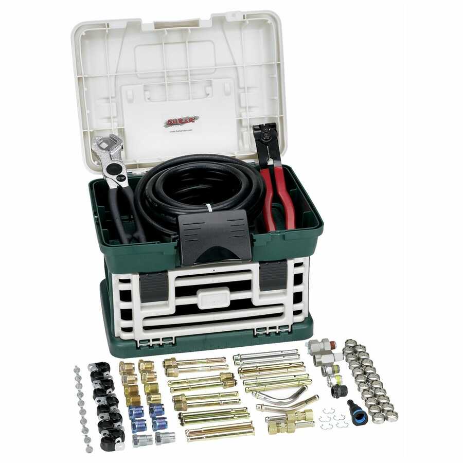 Deluxe Transmission Oil Cooler Line Repair Kit 80 Pc Plus Hose