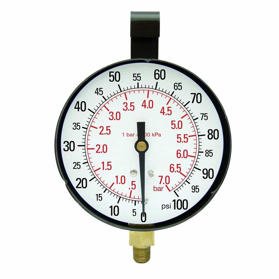 Replacement Gauge for TU-443 100 PSI 3 1/2 Inch