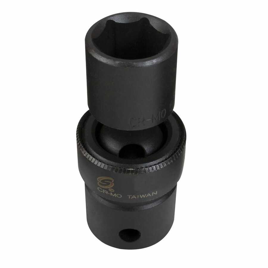 1/2 In Dr Impact Flex Socket, 6 Pt, Std, 22mm