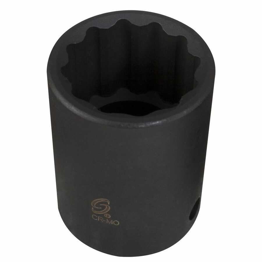 1/2" Drive x 1", Standard, 12 Point Impact Socket