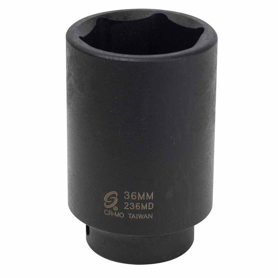 1/2" Drive 36mm Deep Metric Impact Socket