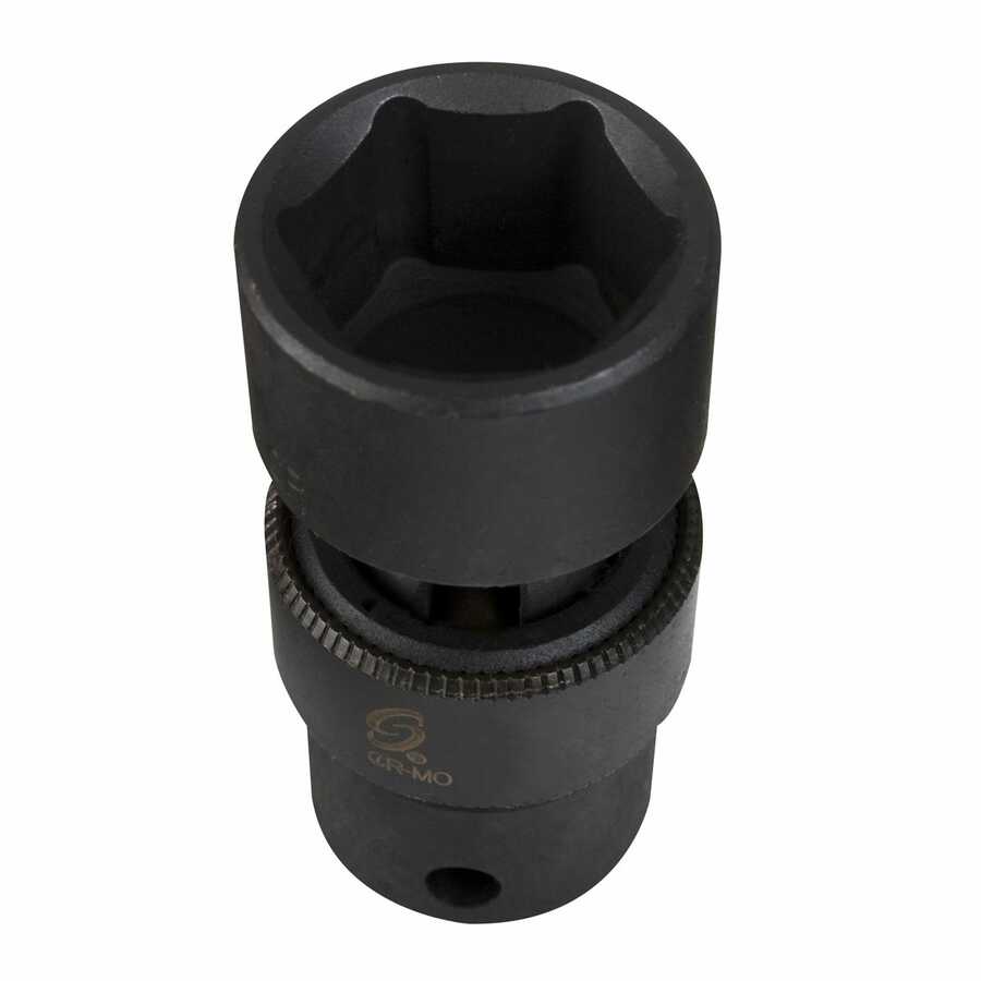 3/8 In Dr Impact Flex Socket, 6 Pt, Std, 13mm