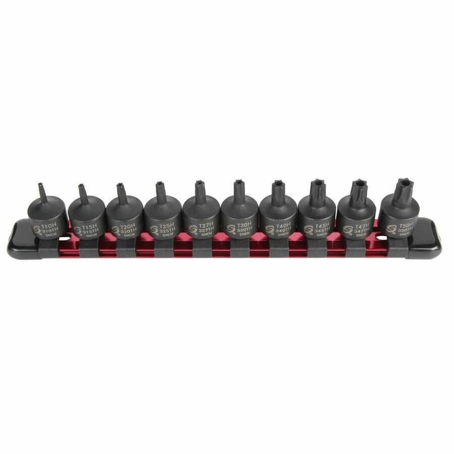 10PC 3/8" STUB IMP STR BIT SET