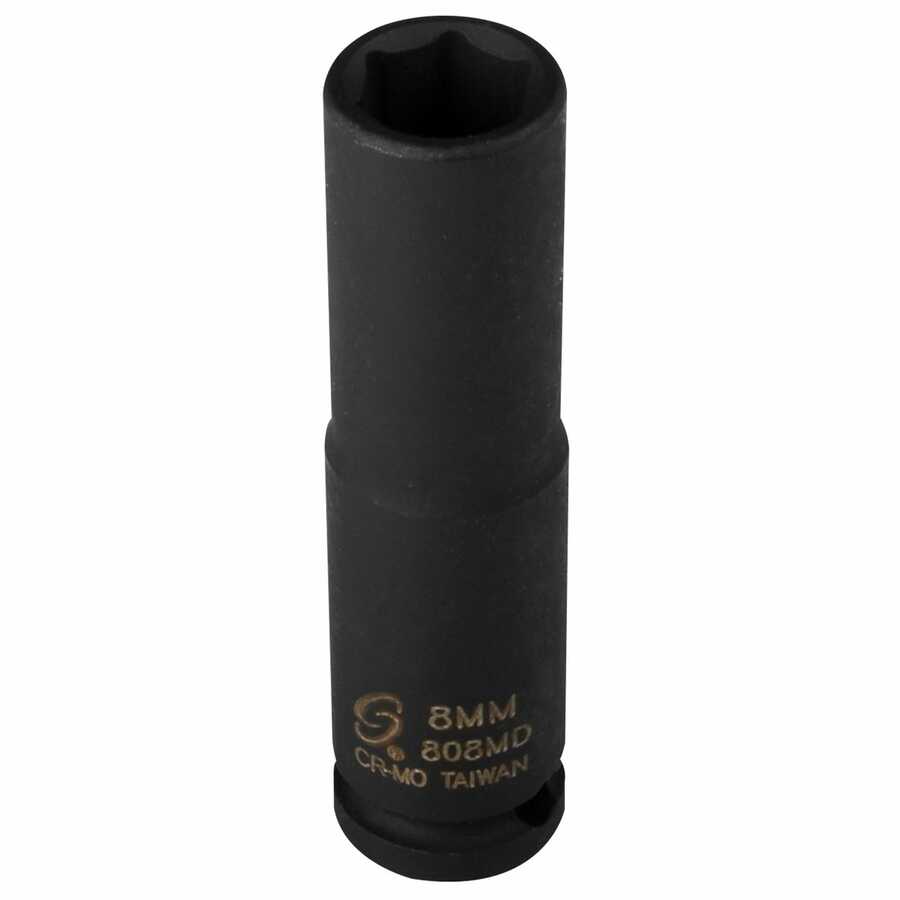 1/4 Inch Drive Deep Impact Socket 8mm