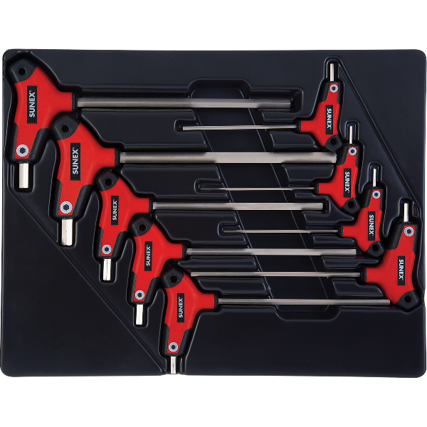 9PC T HANDLE SAE HEX KEY S