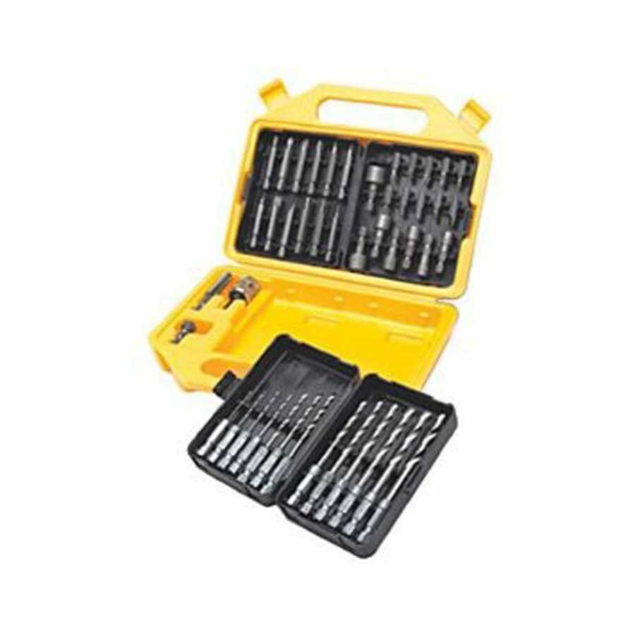 Quick Disconnect Drill Bit and Power Bit Set 48-Pc