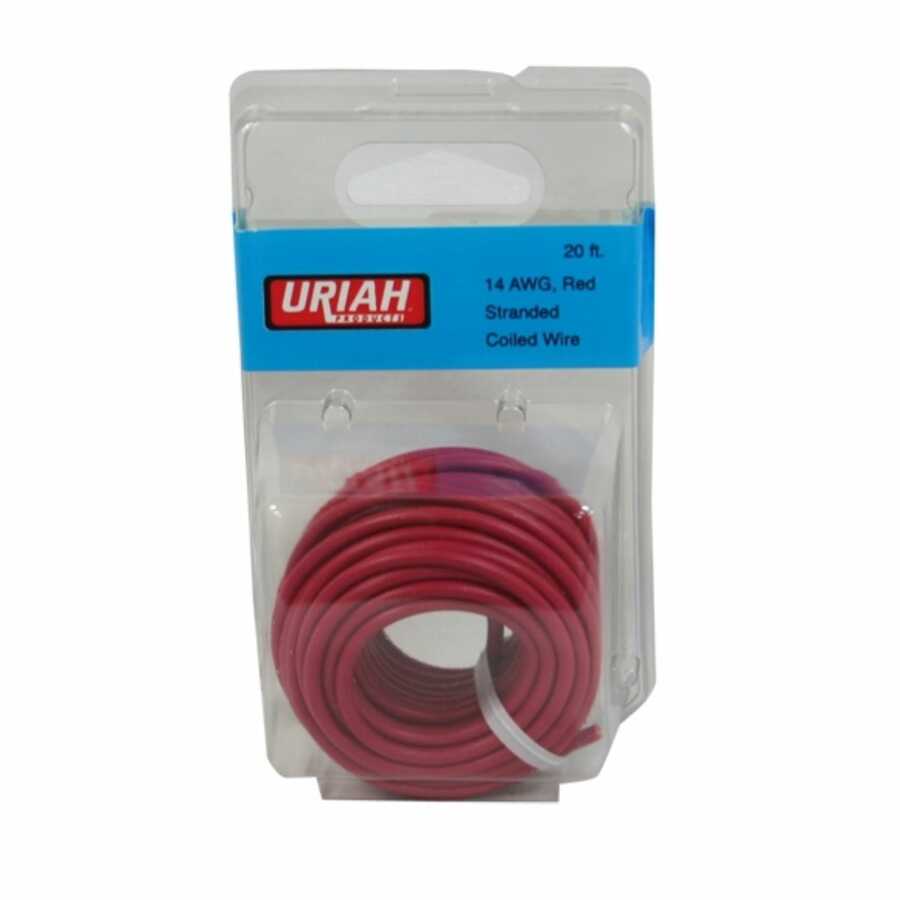 14 AWG Red Stranded 20'