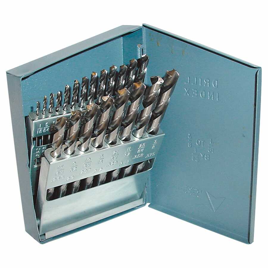 Vermont American 10141 HSS Drill Bit Set - 1/16 - 3/8 In by 64th