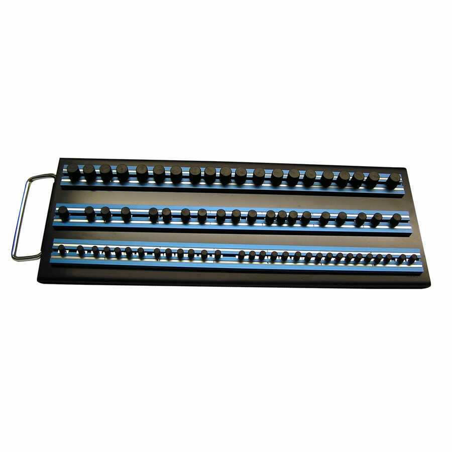 Magrail-TL Tool Organization System Black Tray Blue Racks