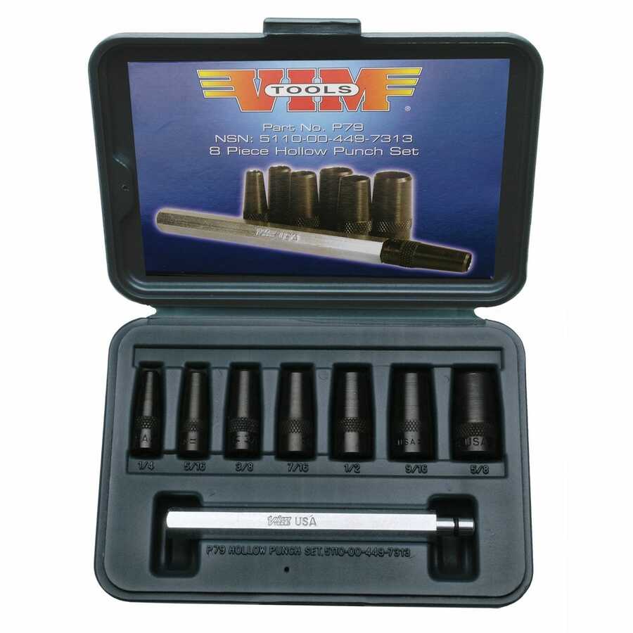 Gasket Makers Hollow Punch Set - 9-Pc