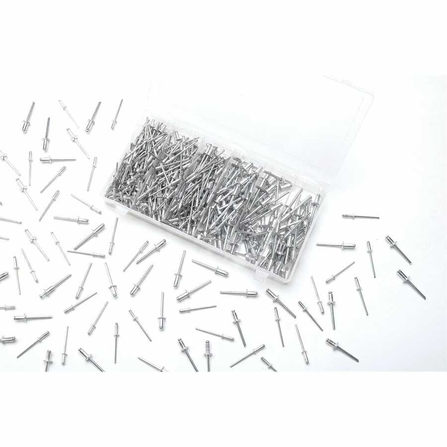 500 Piece Aluminum Rivet Hardware Kit