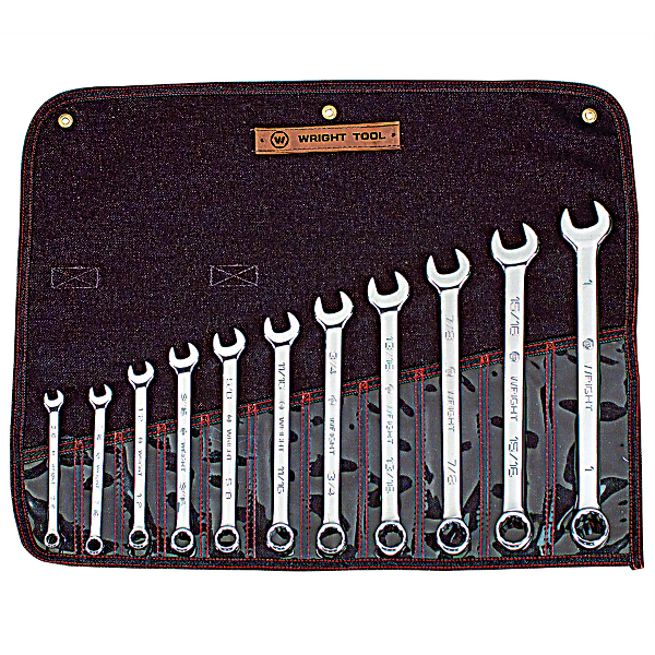 11pc 12pt. Full Polished Combination Wrench Set