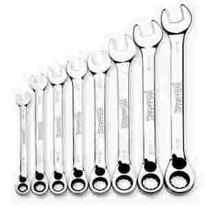 8 pc SAE Reversible Ratcheting Combination Wrench ...