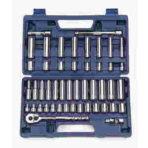 47 pc 3/8" Drive -Point SAE & Metric Shallow and D...