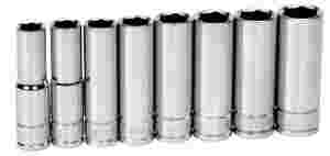 8 Piece 3/8" Drive Deep 6 Point Metric Socket Set ...