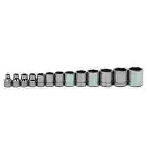 13 pc 3/8" Drive 6-Point SAE Shallow Socket Set on...