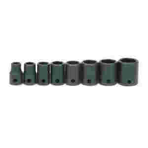 8 pc 3/8" Drive 6-Point SAE Shallow Socket Set on ...