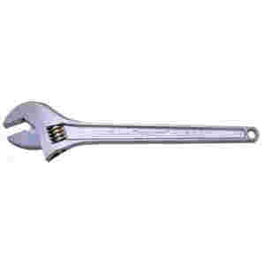 15" Chrome Finish Tapered Handle Adjustable Wrench...