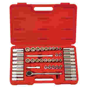 47 Pc 3/8" Drive SAE & Metric Hand Socket Set...