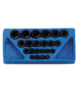 22 Pc 1/2" Drive SAE Impact Socket Set