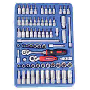 71PC 3/8" Dr. Metric Hand Socket and Bit Socket Se...