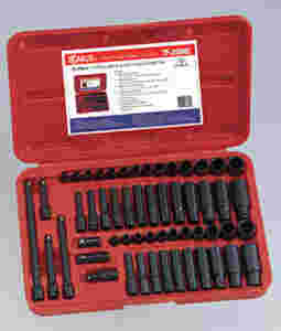 55 Piece 1/4" Drive Impact Socket Set