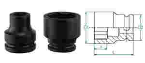 1" Drive Impact 55mm Socket Metric 6 Point