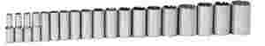 1/2" Drive Fractional SAE Deep 12 Point Socket Set...