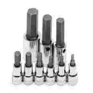 3/8 In & 1/2 In Drive Metric Hex Bit Socket Set - ...