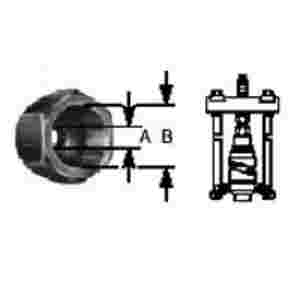 Puller Adapter 5/8-18 Female To 1-14 Female