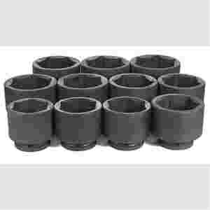 1 In Dr Std Fractional 6 Pt Impact Socket Set - 11...