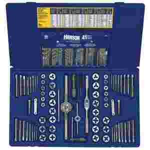 117-Pc Deluxe Combo Set - Taps & Dies, HSS Drills, Extractors