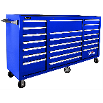 72" H2Pro 21 Drawer Roller Cabinet Blue