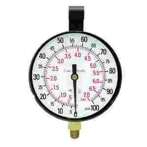 Replacement Gauge for TU-443 100 PSI 3 1/2 Inch...
