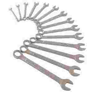 Raised Panel Metric Combination Wrench Set - 14-Pc...