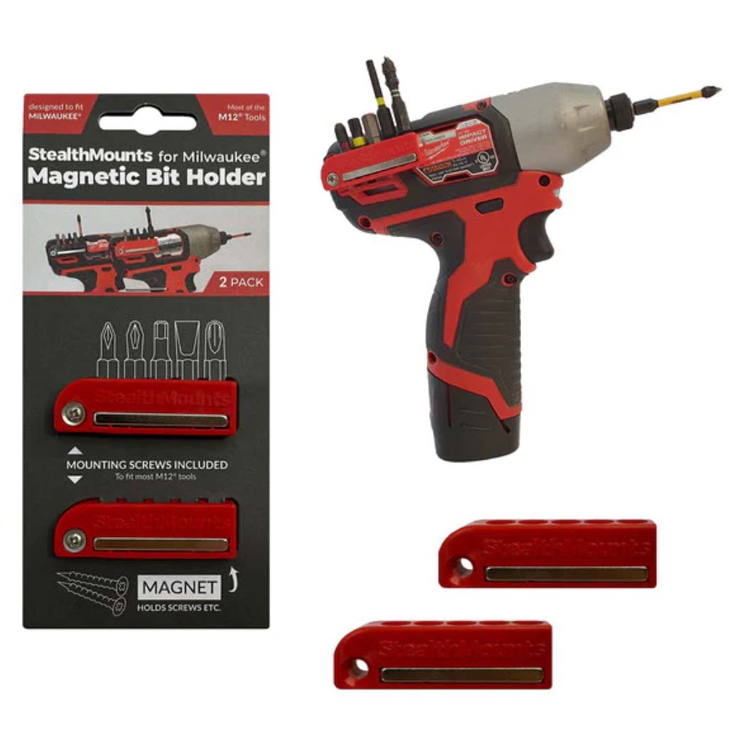 MILWAUKEE BIT HOLDER M12 RED 2PK