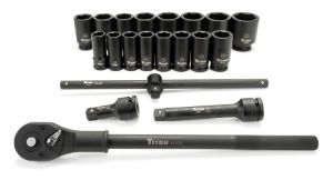 20 PC 3/4" DR 6 PT. SAE Impact Socket SET