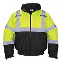 BOMBER JKT HOOD CLS 3 HI VIZ YELLOW-L