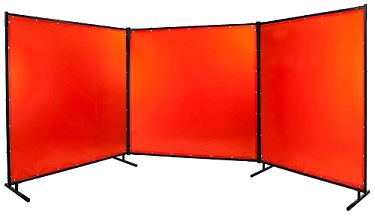 WELDING SCREEN 14 MIL TRANSPARENT ORANGE