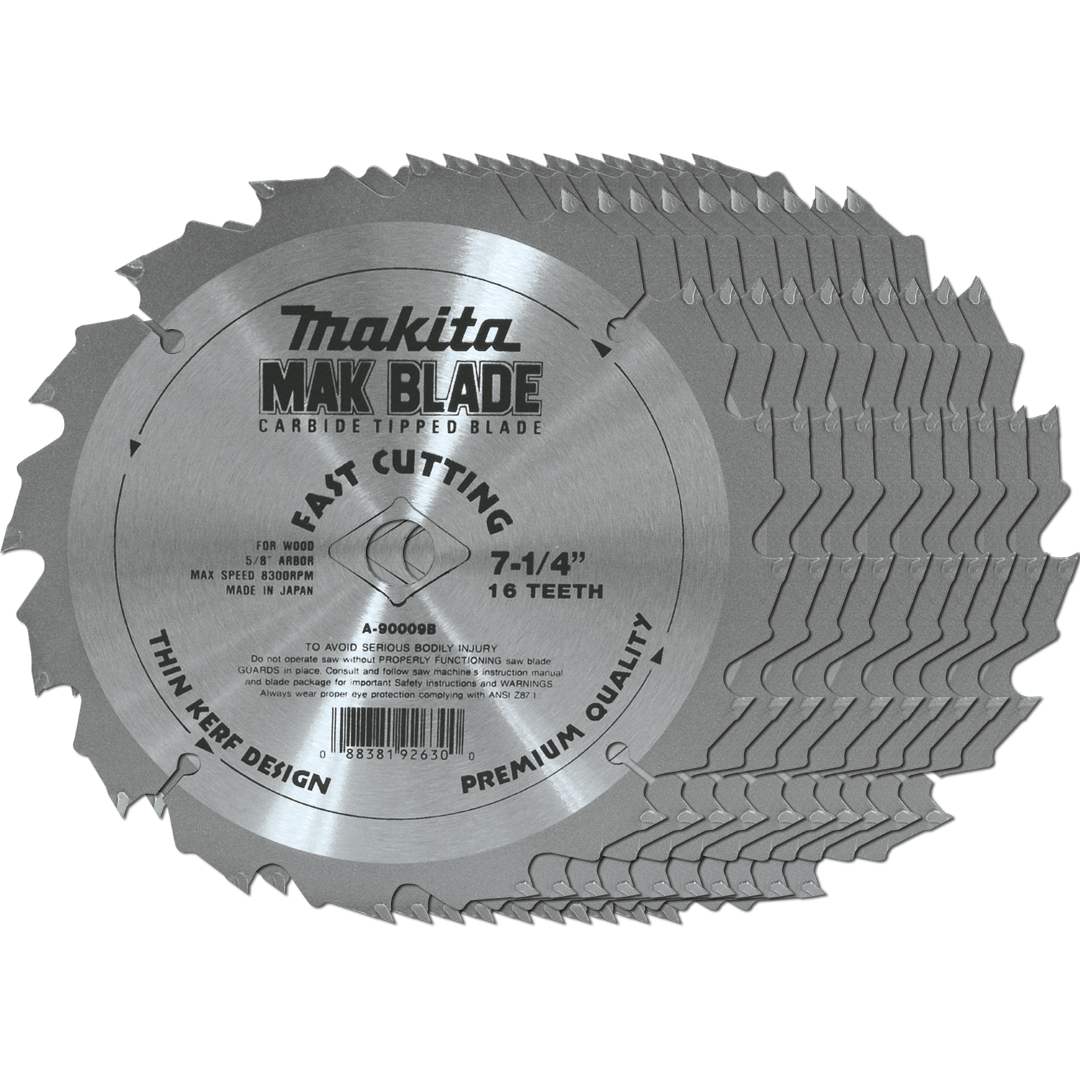 BLADE CARBIDE TIPPED 7-1/4" 16T 10PK