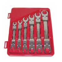 Metric Flex Head Line Wrench Set - 6 Pc