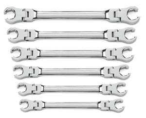 Flex Flare Nut Wrench Set - Metric 6-Pc